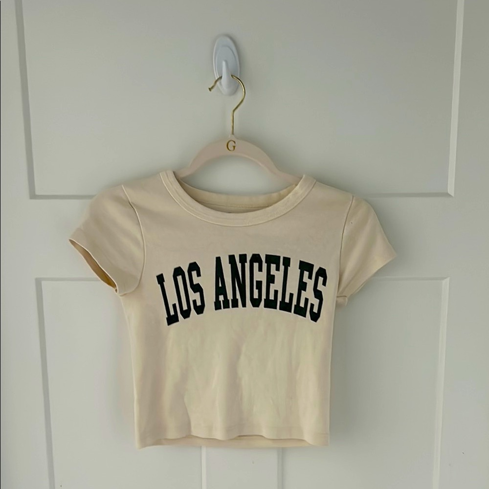 Brand new Brandy Melville Cream Los Angeles Graphic Tee